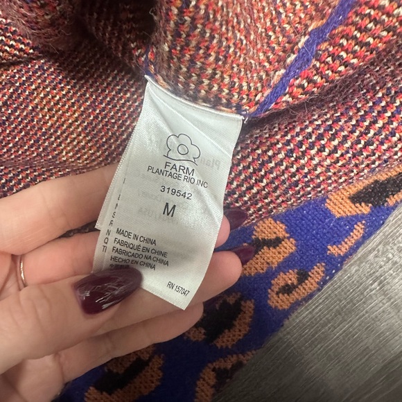 Farm Rio Leopards Jacquard Cardigan - Picture 8 of 9